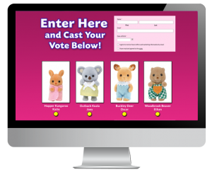 Calico Critters Online Voting Campaign